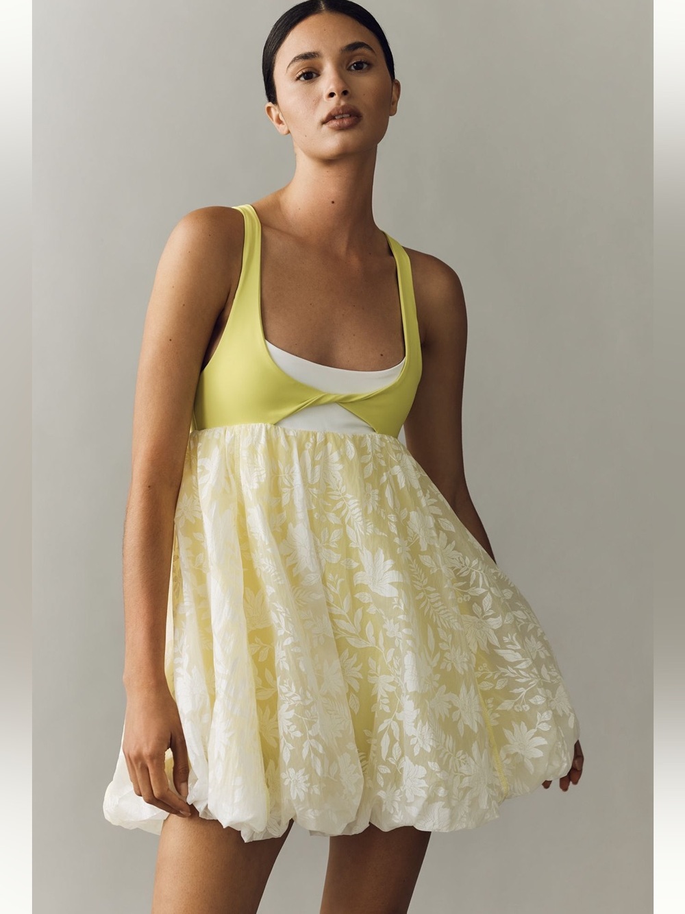 NWT Anthropologie Daily Practice Jungle Hike Bubble Mini Sport Dress Sz M